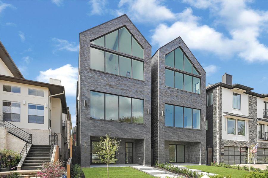 Front exterior of a new home in , Houston, TX, highlighting curb appeal (Image 25).