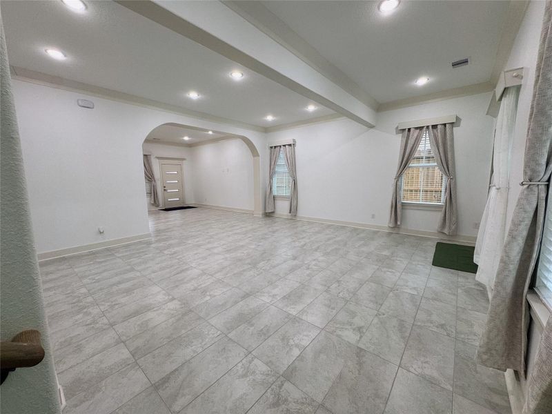 Downstairs living area