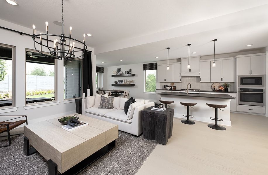 Furnished interior view inside a new home in Discovery Collection at Painted Tree Village, McKinney (Image 5).