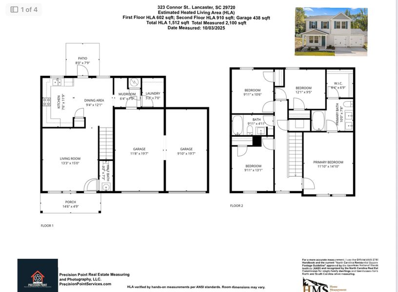 2D floor plan layout of this home in , Lancaster, SC (Image 4).