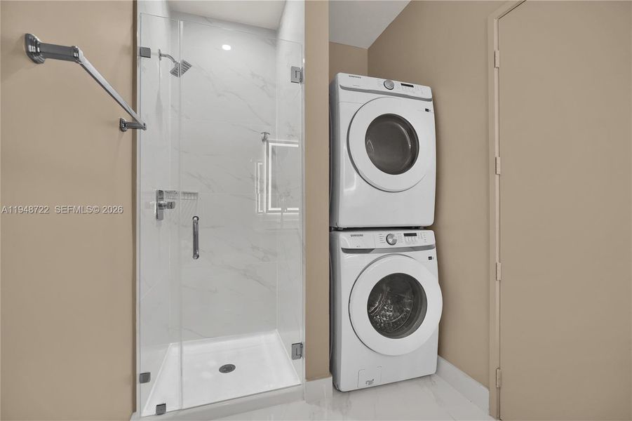 Furnished interior view inside a new home in , Miami (Image 42).