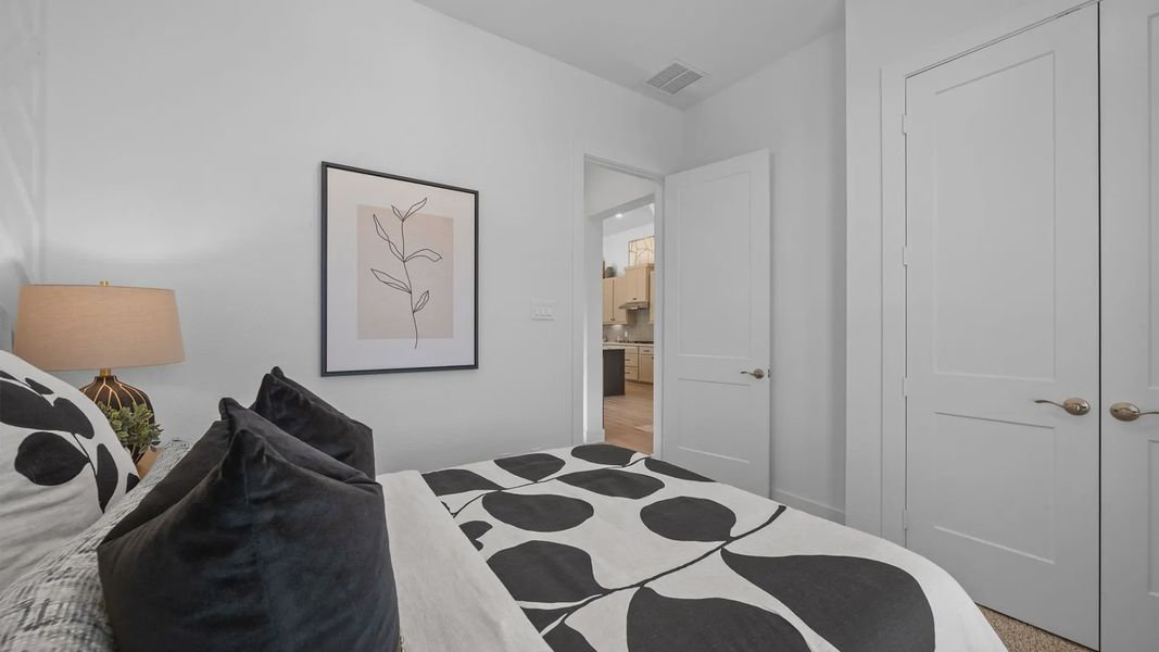 Representative furnished interior of a home built from the Bonneville by Chesmar Homes in Attwater 55s, Waller (Image 7).