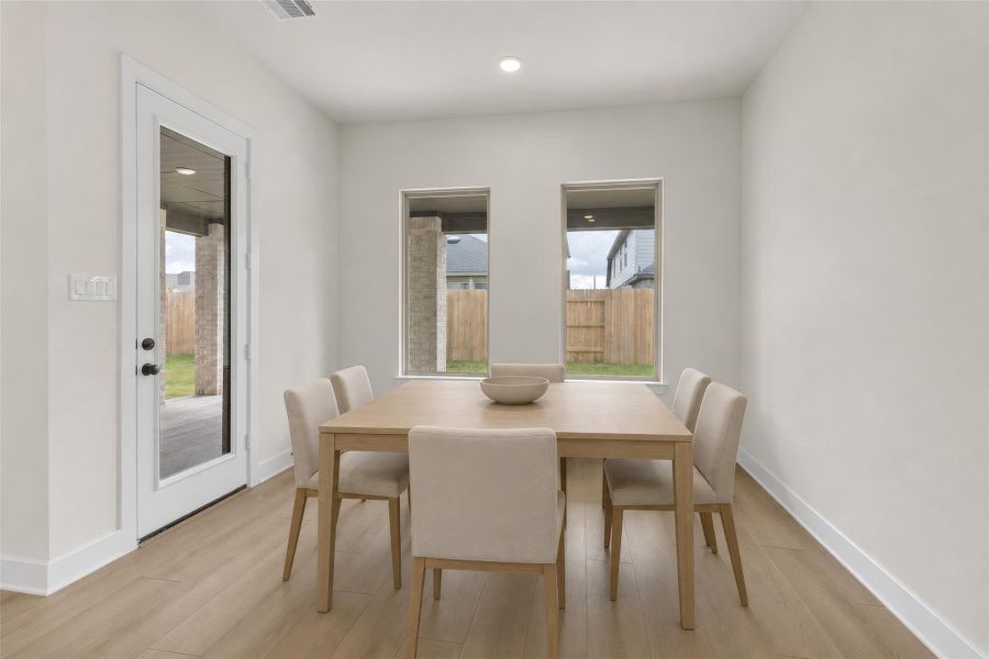Furnished interior view inside a new home in Midline, Webster (Image 6). Furnished interior view inside a new home in Midline, Webster (Image 6).