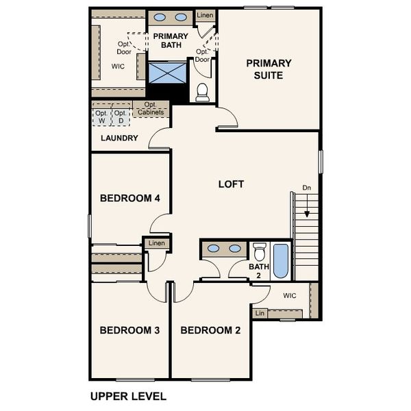2D floor plan layout of this home in Teravalis, Buckeye, AZ (Image 6).