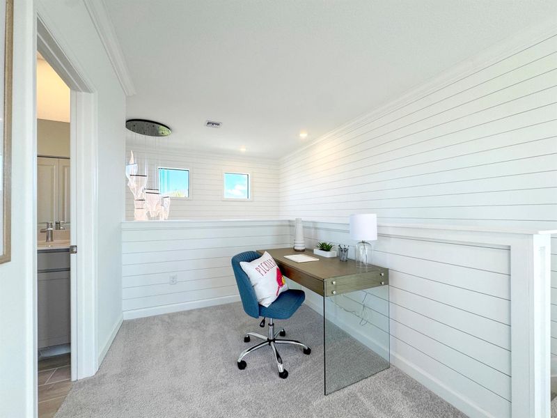 Furnished interior view inside a new home in Glynlea Country Club: The Augusta Collection, Port St. Lucie (Image 8).