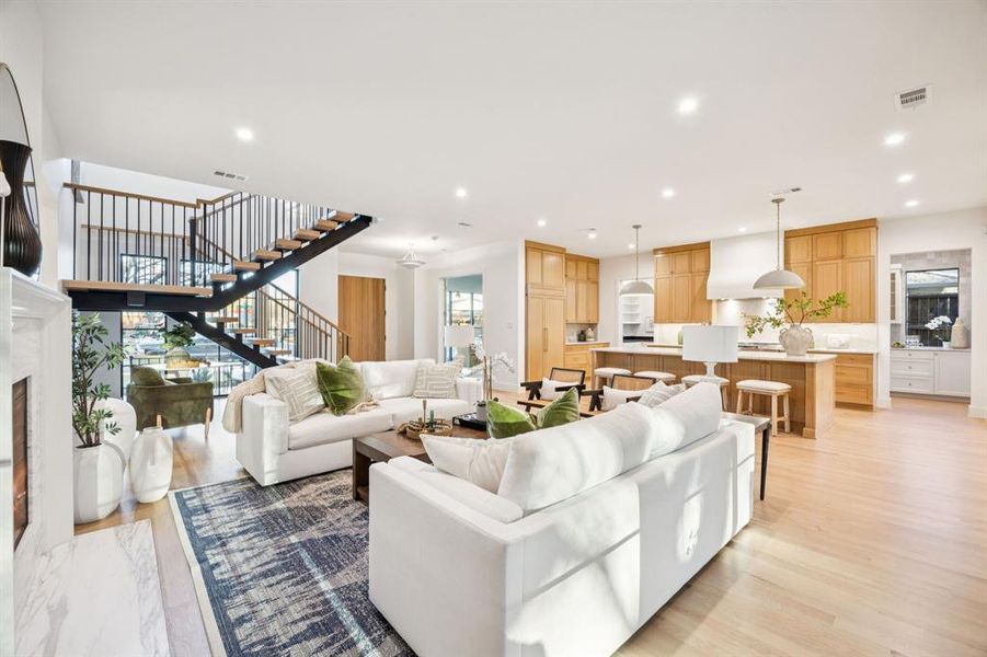 Furnished interior view inside a new home in , Dallas (Image 9).