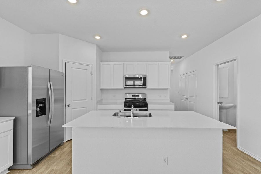Furnished interior view inside a new home in Valverde, Bastrop (Image 10).