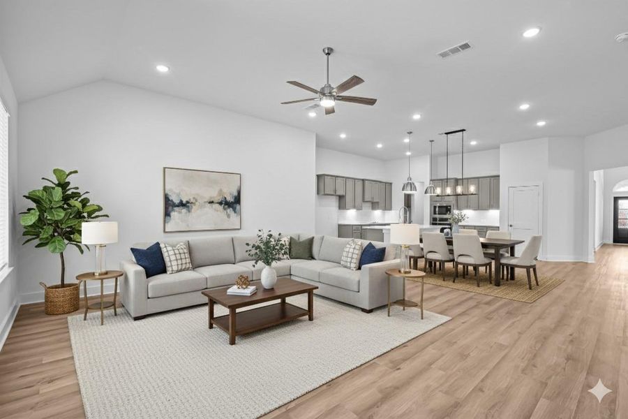 Furnished interior view inside a new home in Sorella, Tomball (Image 15).