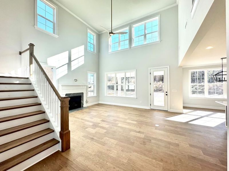 2 story family room