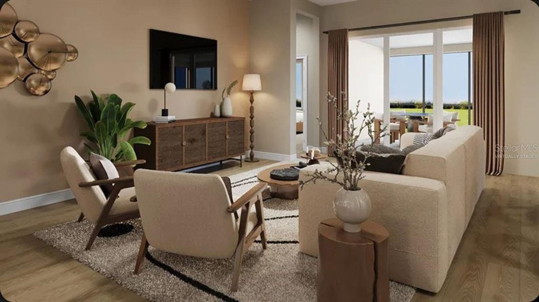 Furnished interior view inside a new home in Coasterra Community Group Page, Palmetto (Image 4). Furnished interior view inside a new home in Coasterra Community Group Page, Palmetto (Image 4).