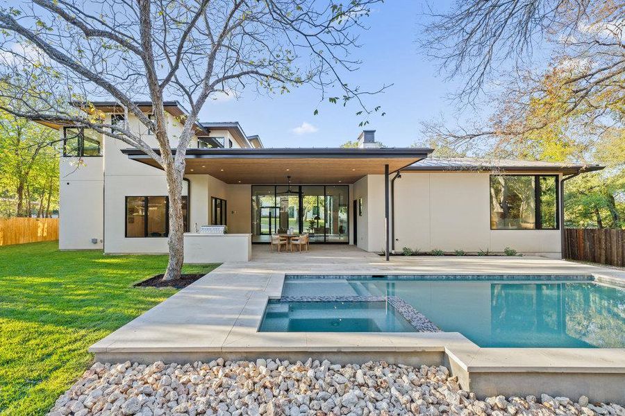 Exterior details and patio area of a home in , Austin (Image 26).