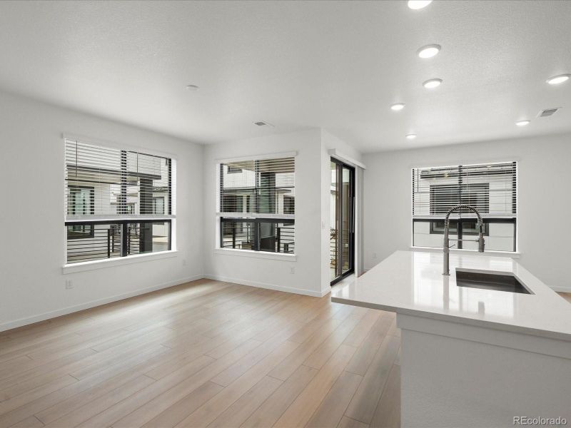 Spacious, unfurnished interior of a new home in The Hub at Virginia Village, Denver (Image 20).