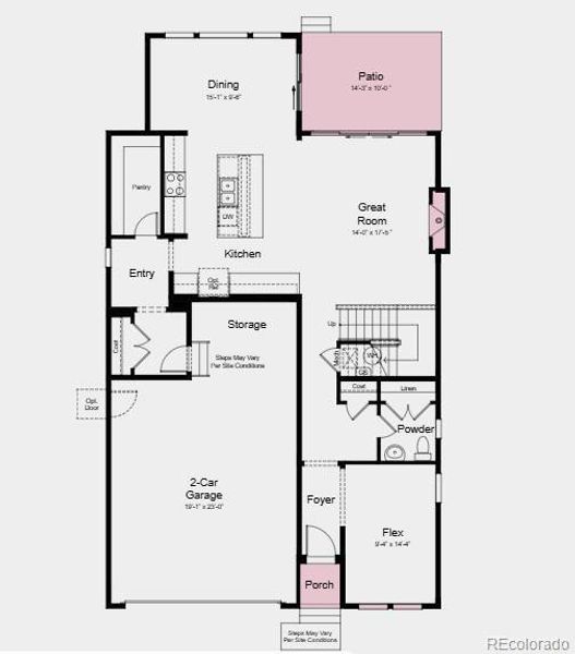 Additional Highlights include: Old Mill exterior, sleek U kitchen faucet, single basin kitchen sink, satin nickel Genta bath and door hardware.