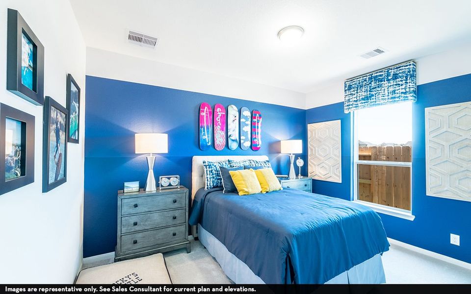 Furnished interior view inside a new home in Sunterra, Katy (Image 11).