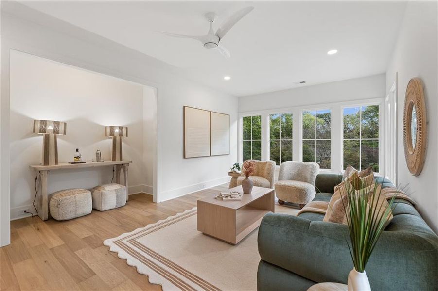 Furnished interior view inside a new home in , Roswell (Image 57).