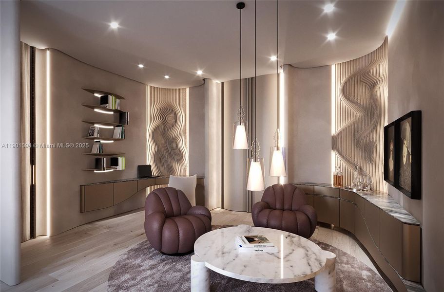 Furnished interior view inside a new home in , Golden Beach (Image 5). Furnished interior view inside a new home in , Golden Beach (Image 5).