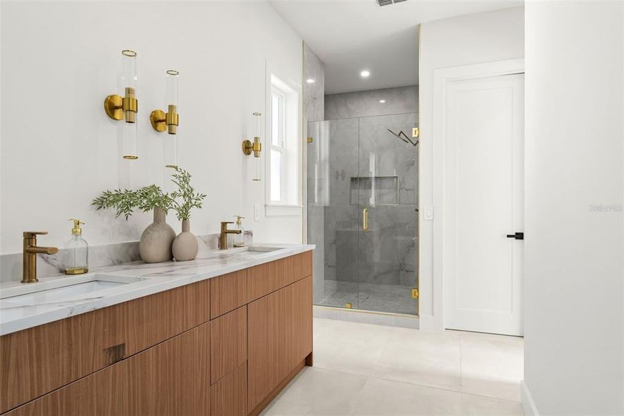 Furnished interior view inside a new home in , Seminole (Image 37).