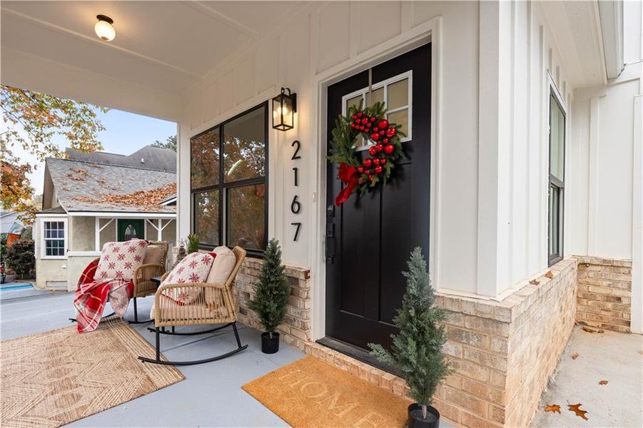 Exterior details and patio area of a home in , Atlanta (Image 33).
