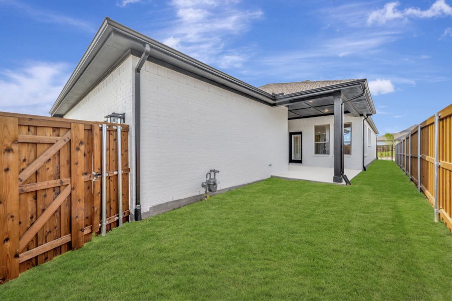 Exterior details and patio area of a home in Talia – Garden Series, Mesquite (Image 4).