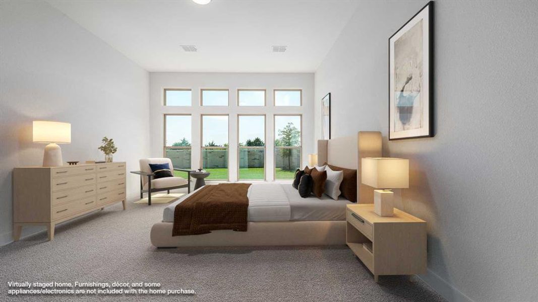 Furnished interior view inside a new home in Trinity Falls 60', McKinney (Image 7). Furnished interior view inside a new home in Trinity Falls 60', McKinney (Image 7).