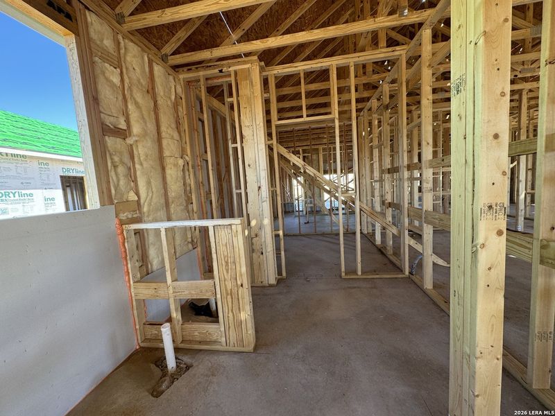 In-progress construction of a new home in Enclave at Hennersby Hollow 50's, San Antonio, TX (Image 20).