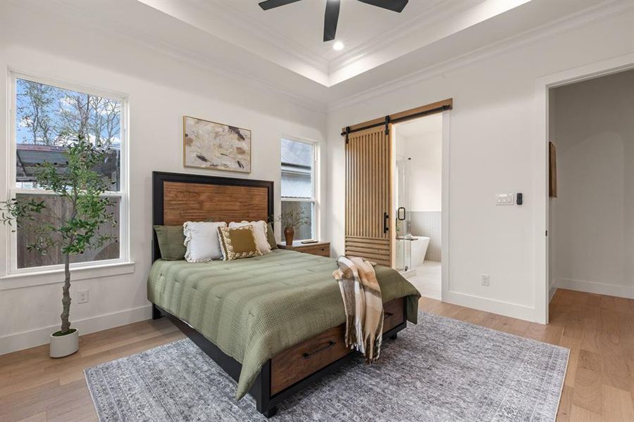 Furnished interior view inside a new home in , Dallas (Image 16).