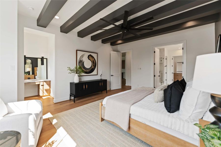 Furnished interior view inside a new home in , Houston (Image 10).