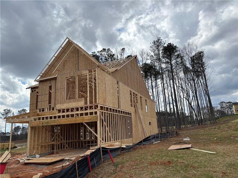 In-progress construction of a new home in , Canton, GA (Image 25).