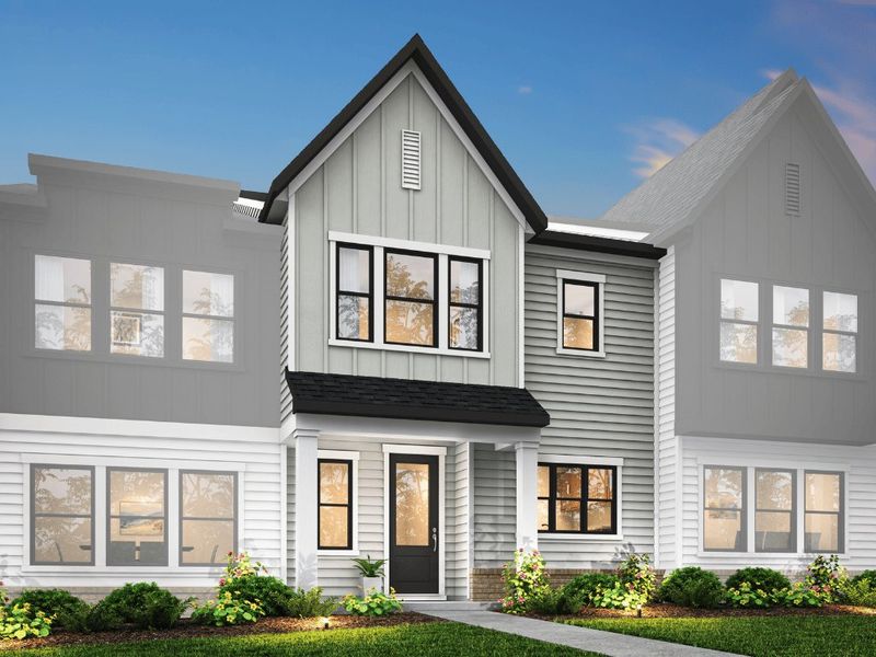 Representative exterior photo of a completed home built from the Clarion by Tri Pointe Homes in Grahym at Southbridge, Fort Mill, SC (Image 21).