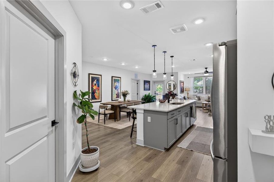 Furnished interior view inside a new home in Gatherings® at Herrington, Cumming (Image 37).