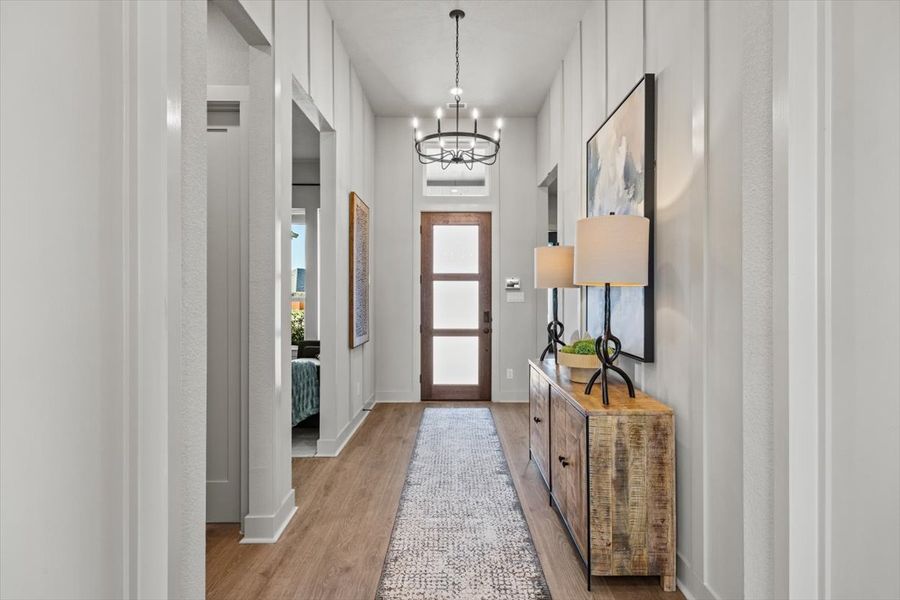 Furnished interior view inside a new home in Lariat, Liberty Hill (Image 43).