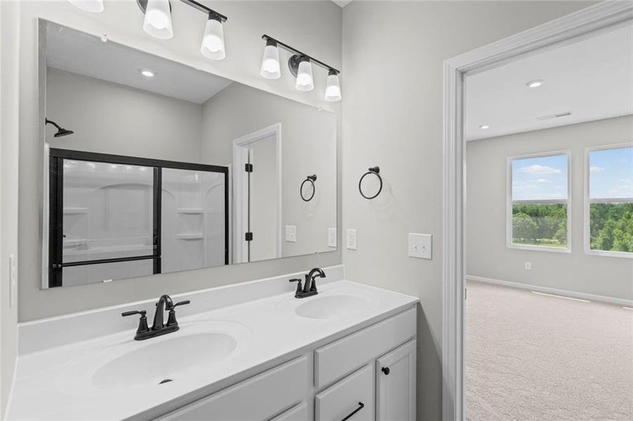 Furnished interior view inside a new home in Villas at Gold Creek, Dawsonville (Image 7).