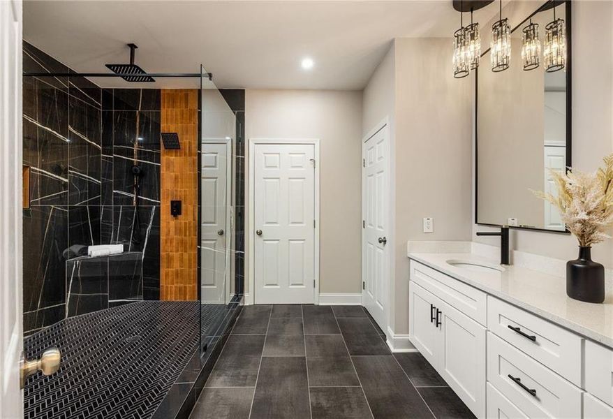 Furnished interior view inside a new home in , Atlanta (Image 30).