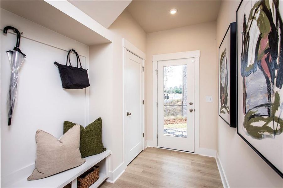 Furnished interior view inside a new home in Towne Village at Suwanee Dam, Sugar Hill (Image 18).