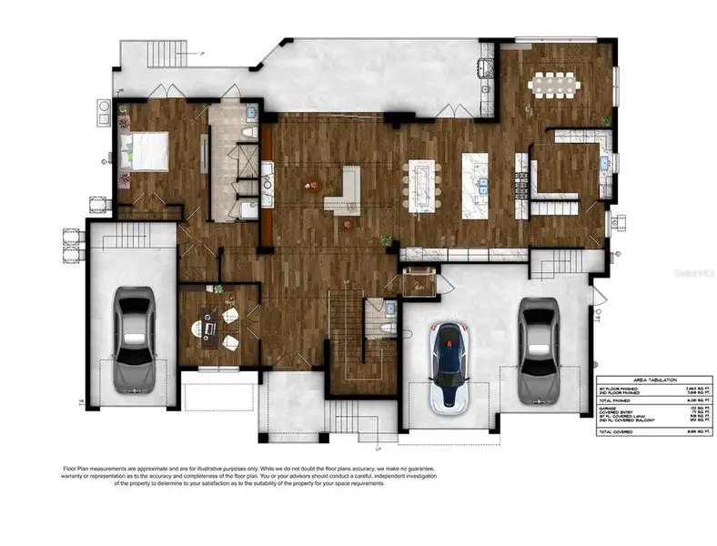 2D floor plan layout of this home in , Tampa, FL (Image 3).