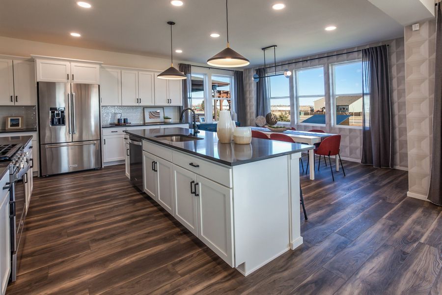 Representative furnished interior of a home built from the Twain by Hartford Homes in Trailside, Timnath (Image 20).