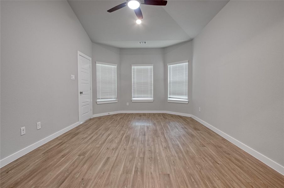 I personally would put a sitting area in the bay window to find solitude when the world is too much. I personally would put a sitting area in the bay window to find solitude when the world is too much.