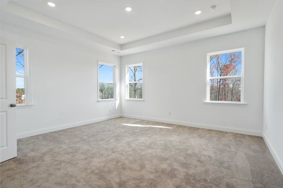 Representative unfurnished interior of a home built from the Ingram by Taylor Morrison in Falls Creek, Flowery Branch (Image 27).
