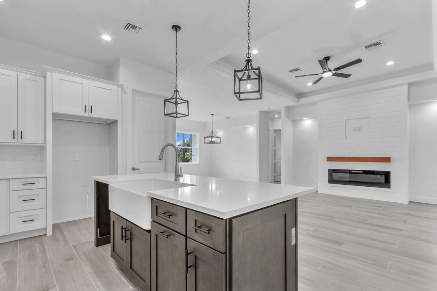 Furnished interior view inside a new home in , Fort Pierce (Image 8). Furnished interior view inside a new home in , Fort Pierce (Image 8).
