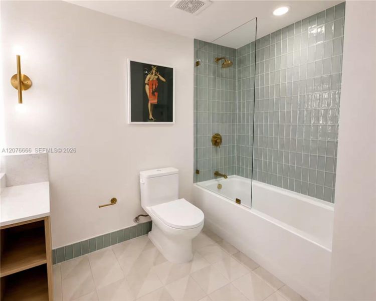 Furnished interior view inside a new home in , Miami (Image 10).