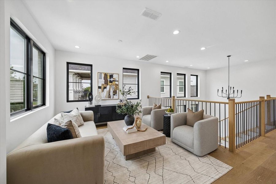 Furnished interior view inside a new home in , Houston (Image 13).