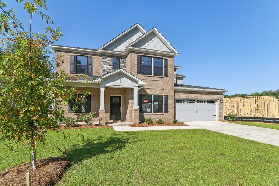 Representative exterior photo of a completed home built from the Austin II by Great Southern Homes in Edwards Ridge, Central, SC (Image 19).