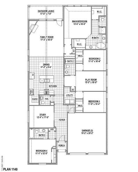 Plan 1140 1st Floor Plan 1140 1st Floor
