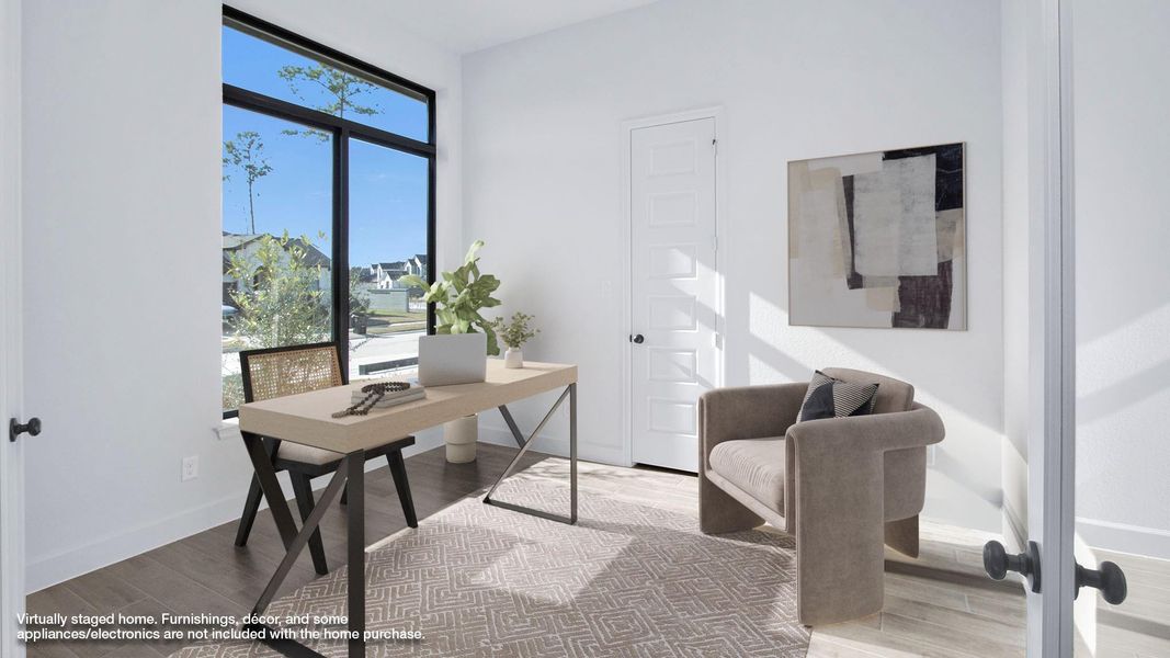 Furnished interior view inside a new home in Artavia, Conroe (Image 10).