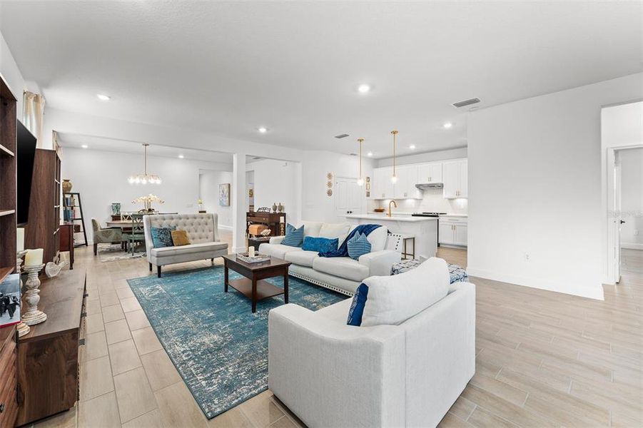Furnished interior view inside a new home in , Clermont (Image 17).