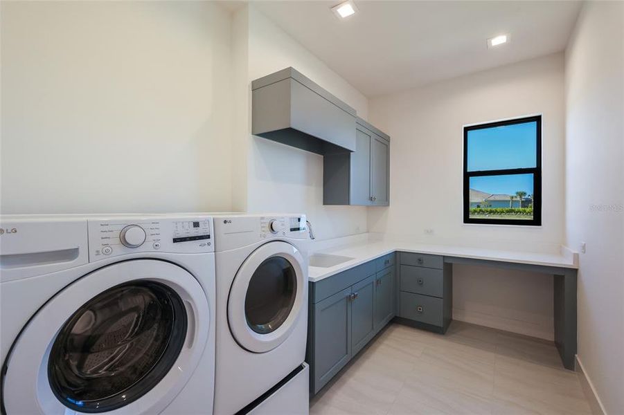 Furnished interior view inside a new home in Wild Blue at Waterside, Sarasota (Image 15). Furnished interior view inside a new home in Wild Blue at Waterside, Sarasota (Image 15).