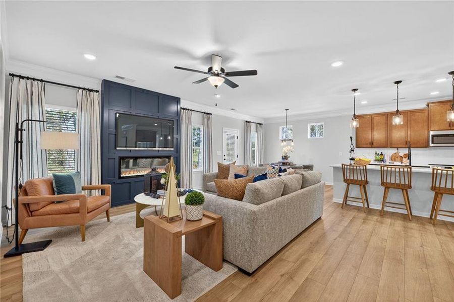 Furnished interior view inside a new home in Allen Manor, Hoschton (Image 19).
