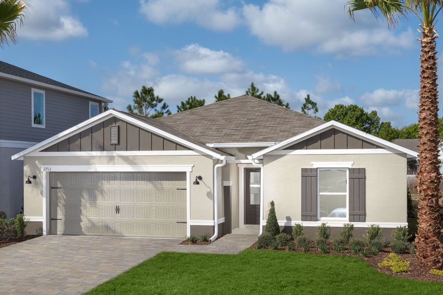 Representative exterior photo of a completed home built from the 1989 by KB Home in The Sanctuary II, Clermont, FL (Image 16).