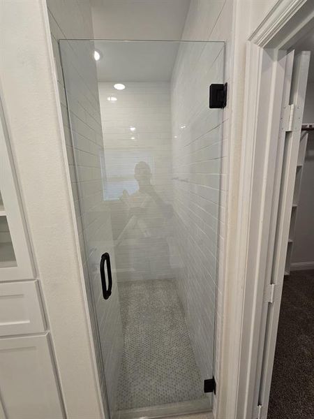 Bathroom with walk in shower