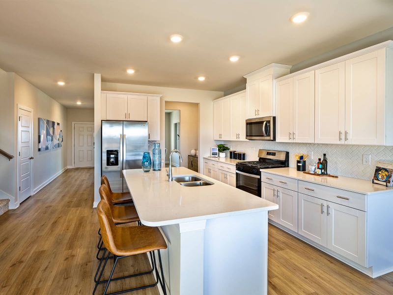 Furnished interior view inside a new home in Collier Ridge, Moore (Image 4).